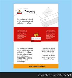 Template layout for Email comany profile ,annual report, presentations, leaflet, Brochure Vector Background