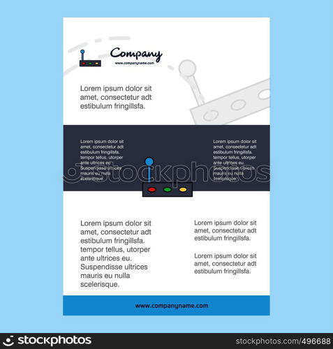 Template layout for Gear box comany profile ,annual report, presentations, leaflet, Brochure Vector Background