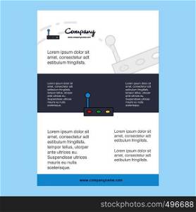 Template layout for Gear box comany profile ,annual report, presentations, leaflet, Brochure Vector Background