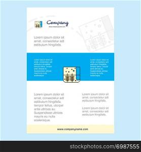 Template layout for Grains bag comany profile ,annual report, presentations, leaflet, Brochure Vector Background