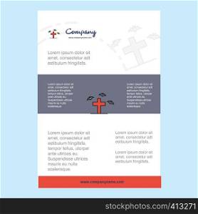 Template layout for Grave comany profile ,annual report, presentations, leaflet, Brochure Vector Background