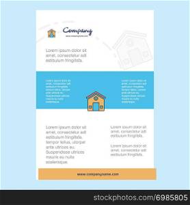 Template layout for House comany profile ,annual report, presentations, leaflet, Brochure Vector Background