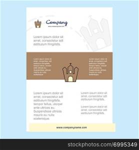 Template layout for Hunted house comany profile ,annual report, presentations, leaflet, Brochure Vector Background