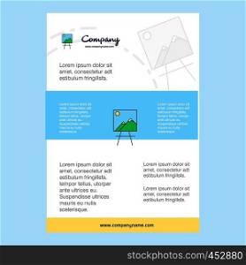 Template layout for Image comany profile ,annual report, presentations, leaflet, Brochure Vector Background