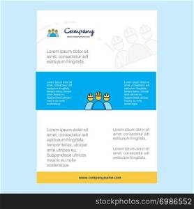 Template layout for Labour group avatar comany profile ,annual report, presentations, leaflet, Brochure Vector Background
