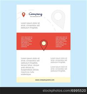 Template layout for Location comany profile ,annual report, presentations, leaflet, Brochure Vector Background