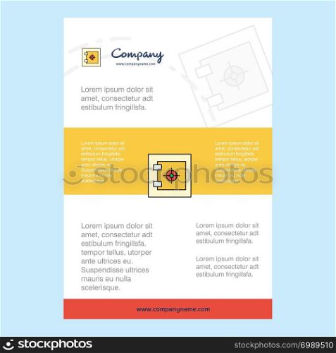 Template layout for Locker comany profile ,annual report, presentations, leaflet, Brochure Vector Background
