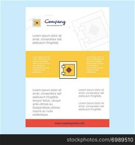 Template layout for Locker comany profile ,annual report, presentations, leaflet, Brochure Vector Background