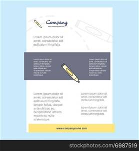 Template layout for Marker comany profile ,annual report, presentations, leaflet, Brochure Vector Background