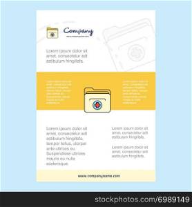 Template layout for Medical folder comany profile ,annual report, presentations, leaflet, Brochure Vector Background