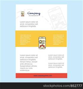 Template layout for Mobile setting comany profile ,annual report, presentations, leaflet, Brochure Vector Background
