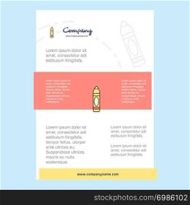 Template layout for Pencil comany profile ,annual report, presentations, leaflet, Brochure Vector Background