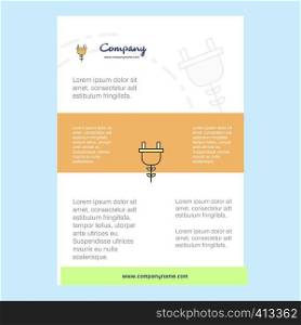 Template layout for Plough comany profile ,annual report, presentations, leaflet, Brochure Vector Background