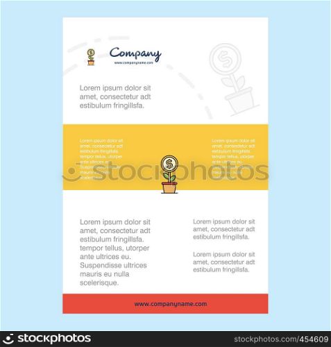 Template layout for Power plant comany profile ,annual report, presentations, leaflet, Brochure Vector Background