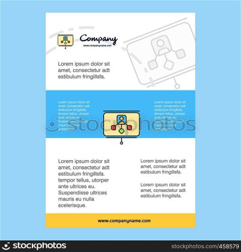 Template layout for Presentation comany profile ,annual report, presentations, leaflet, Brochure Vector Background