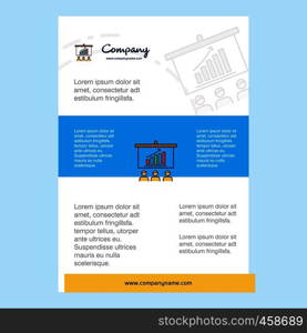Template layout for Presentation comany profile ,annual report, presentations, leaflet, Brochure Vector Background