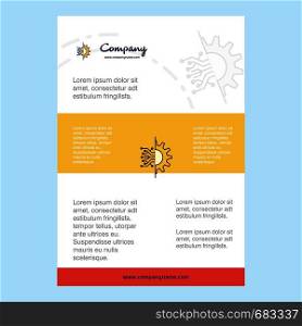Template layout for Setting comany profile ,annual report, presentations, leaflet, Brochure Vector Background