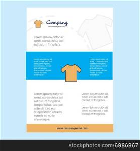 Template layout for Shirt comany profile ,annual report, presentations, leaflet, Brochure Vector Background