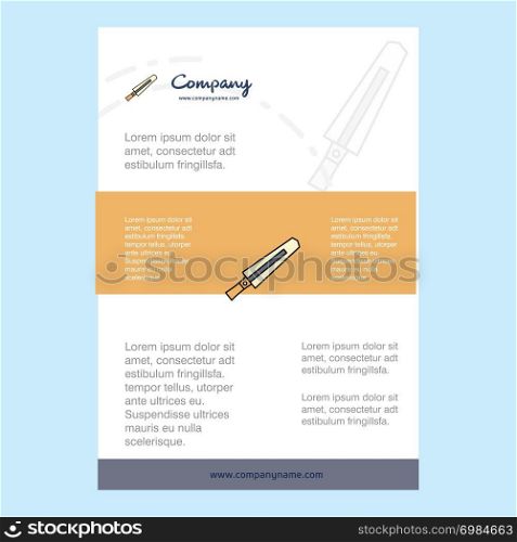 Template layout for Sword comany profile ,annual report, presentations, leaflet, Brochure Vector Background
