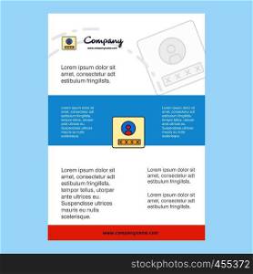 Template layout for User profile comany profile ,annual report, presentations, leaflet, Brochure Vector Background