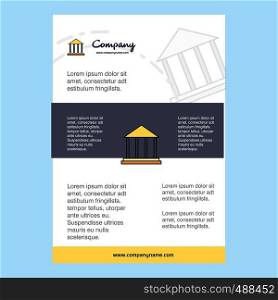 Template layout for Villa comany profile ,annual report, presentations, leaflet, Brochure Vector Background