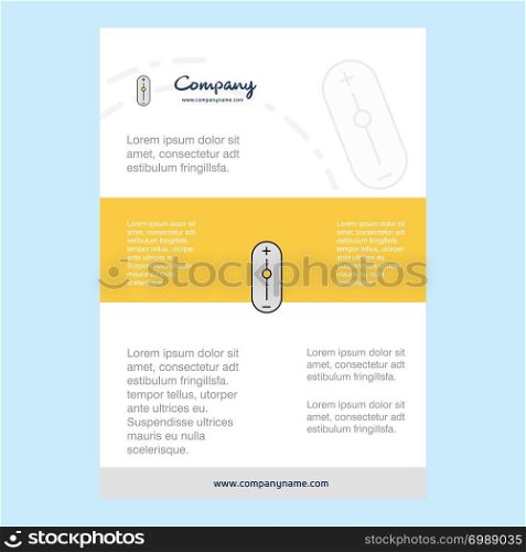 Template layout for Zoom in zoom out comany profile ,annual report, presentations, leaflet, Brochure Vector Background