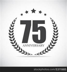 Template Logo 70 Years Anniversary Vector Illustration EPS10. Template Logo 70 Years Anniversary Vector Illustration