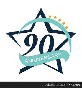 Template Logo 90 Anniversary Vector Illustration EPS10. Template Logo 90 Anniversary Vector Illustration