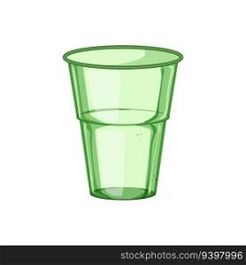 template plastic cup cartoon. transparent drink, lid juice, package food template plastic cup sign. isolated symbol vector illustration. template plastic cup cartoon vector illustration
