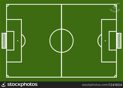Template realistic football field with lines and gates. vector illustration. Template realistic football field with lines and gates. vector i