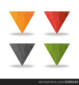 template triangle logo element Vector Design icon. Design triangle logo element