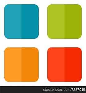 Templates for web icons or flat design elements. Eps 10 vector illustration. Used transparency layers for elements of layout