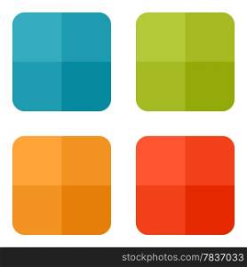 Templates for web icons or flat design elements. Eps 10 vector illustration. Used transparency layers for elements of layout