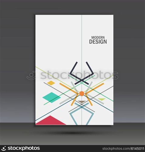 Templates geometric abstract design in A4. Modern vector background. Templates geometric abstract design in A4. Modern vector background.