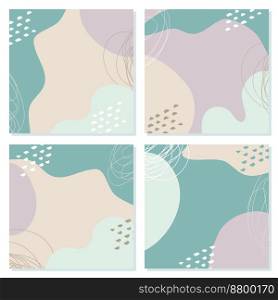 Templates set of abstract boho style, social stories, square layout, banner and advertising design, brochure.