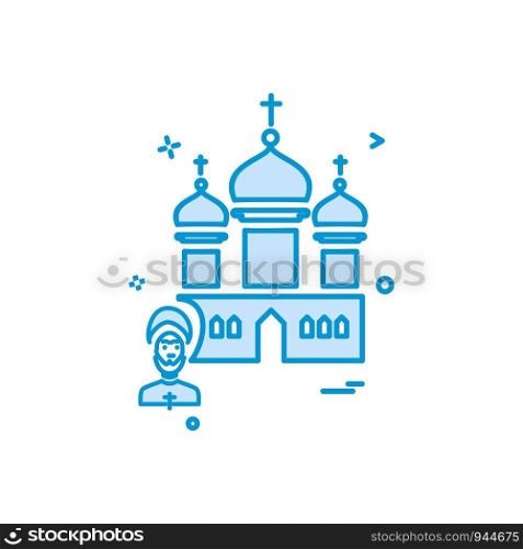 Temple icon design vector