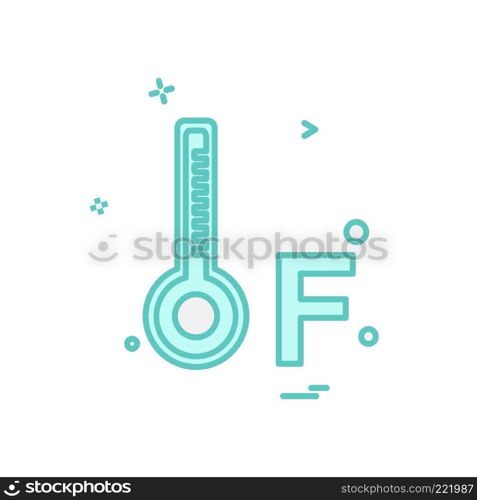 Temprature icon design vector