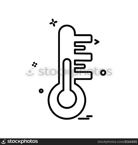 Temprature icon design vector