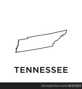 Tennessee map icon design trendy