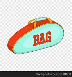 Tennis bag icon in cartoon style isolated on background for any web design . Tennis bag icon, cartoon style