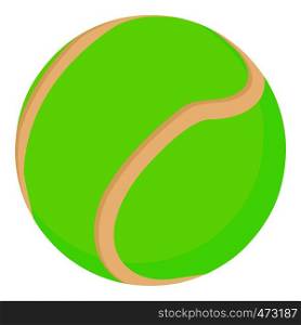 Tennis ball icon. Cartoon illustration of tennis ball vector icon for web. Tennis ball icon, cartoon style
