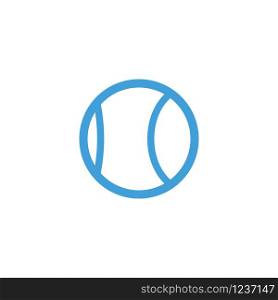 Tennis ball icon template. Vector illustration