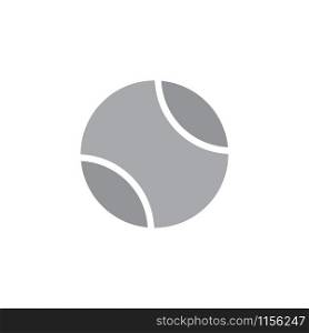 Tennis ball icon vector illustration isolated on white background. Tennis ball icon vector illustration