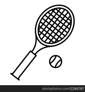 Tennis Ball Icon Vector On Trendy Design.