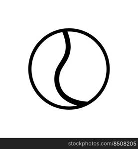 tennis ball icon vector template