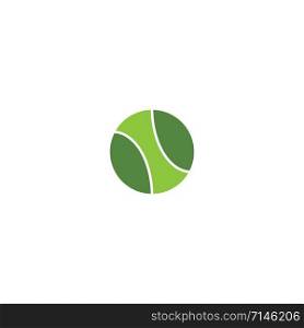 Tennis ball illustration logo icon vector