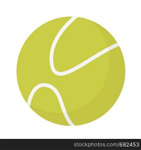 Tennis ball vector cartoon illustration isolated on white background.. Tennis ball vector cartoon illustration.