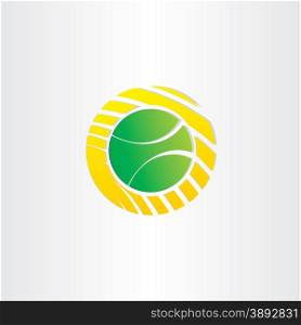 tennis ball vector symbol design