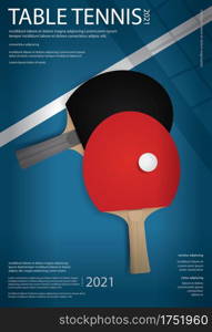 Tennis Ch&ionship Poster Vector illustration