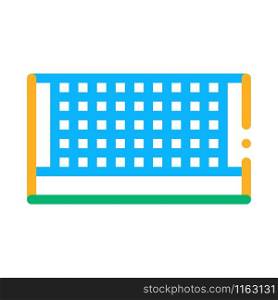 Tennis Court Net Icon Vector. Outline Tennis Court Net Sign. Isolated Contour Symbol Illustration. Tennis Court Net Icon Vector Outline Illustration